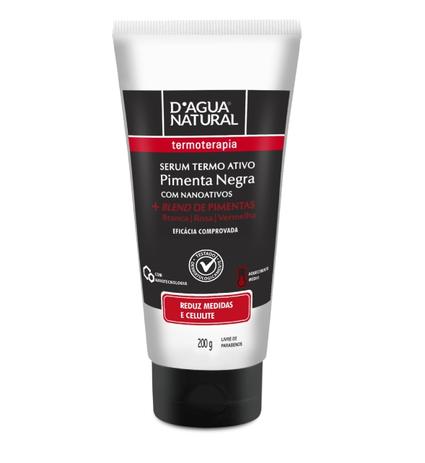 Serum Termo Ativo Pimenta Negra 200g Dagua Natural Menor preço em Serum Termo Ativo Pimenta Negra 200g Dagua Natural