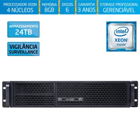 Servidor-Storage Silix X1200R V6 Intel Xeon E3 V6 3.0 Ghz / 8GB / 24TB Vigilância / RAID / Rack 2U Menor preço em Servidor-Storage Silix X1200R V6 Intel Xeon E3 V6 3.0 Ghz / 8GB / 24TB Vigilância / RAID / Rack 2U