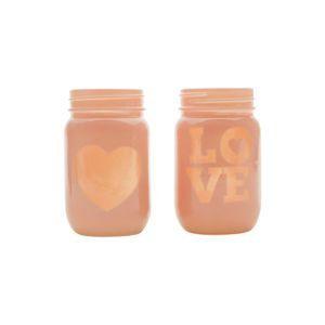 Set c/2pcs pote vidro decor loveheart rosa 7x7x12,5cm - Urban Menor preço em Set c/2pcs pote vidro decor loveheart rosa 7x7x12,5cm - Urban