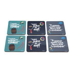 Set c/6pcs porta copos cortica cvs best characters colorido 10x10cm - Urban Menor preço em Set c/6pcs porta copos cortica cvs best characters colorido 10x10cm - Urban
