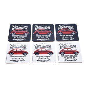 Set c/6pcs porta copos cortica vw fuscas vermelho 10x10cm - Urban Menor preço em Set c/6pcs porta copos cortica vw fuscas vermelho 10x10cm - Urban
