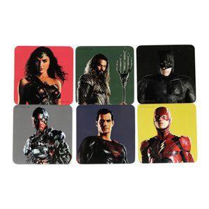 Set c/6pcs porta copos cortica wb jl movie characters colorido 10x10cm - Urban Menor preço em Set c/6pcs porta copos cortica wb jl movie characters colorido 10x10cm - Urban