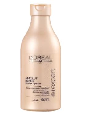 Shampoo Absolut Repair Cortex Lipidium Loreal 250ml, 500ml ou 1,5l - Loréal é boa?