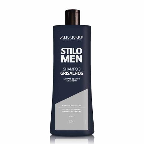 Shampoo Alfaparf Stilo Men Grisalhos 250ml - Alta moda Menor preço em Shampoo Alfaparf Stilo Men Grisalhos 250ml - Alta moda