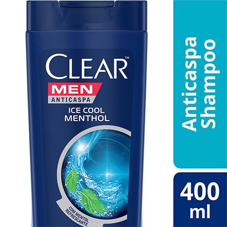 Shampoo Anticaspa Clear Men Ice Cool Menthol 400ml Menor preço em Shampoo Anticaspa Clear Men Ice Cool Menthol 400ml