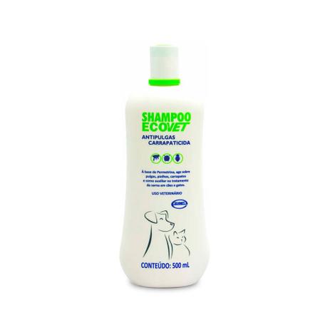 Shampoo Antipulgas e Carrapatos Cães e Gatos Ecovet 500g Menor preço em Shampoo Antipulgas e Carrapatos Cães e Gatos Ecovet 500g
