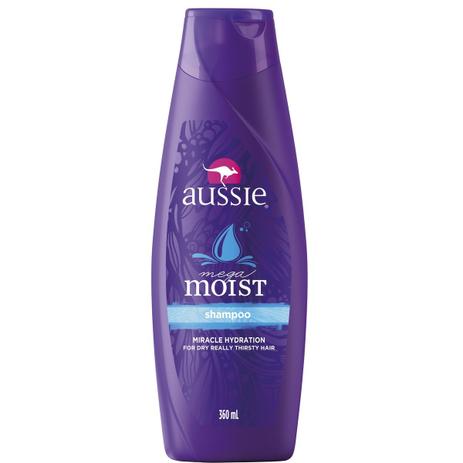 Shampoo Aussie Mega Moist 360ml Menor preço em Shampoo Aussie Mega Moist 360ml