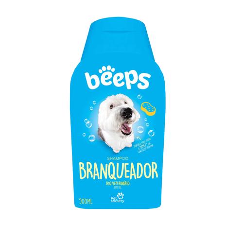 Shampoo Beeps Branqueador 500ml - Pet Society Menor preço em Shampoo Beeps Branqueador 500ml - Pet Society