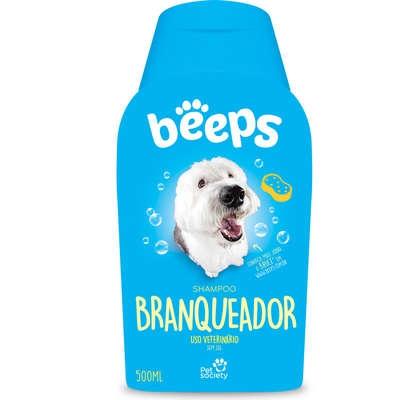 Shampoo Beeps Branqueador Pet Society 500mL Menor preço em Shampoo Beeps Branqueador Pet Society 500mL