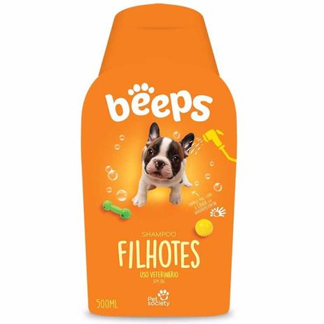 Shampoo Beeps Filhotes Sem Sal Pet Society 500ml Menor preço em Shampoo Beeps Filhotes Sem Sal Pet Society 500ml