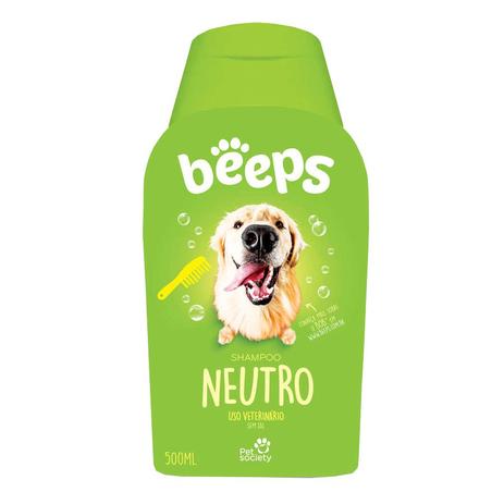 Shampoo Beeps Neutro 500ml - Pet Society Menor preço em Shampoo Beeps Neutro 500ml - Pet Society