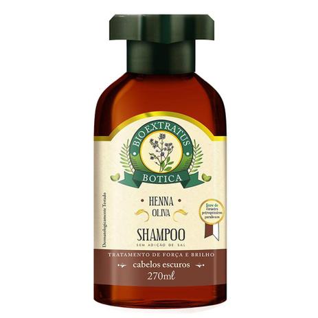 Shampoo Bio Extratus Botica Henna Oliva - 270ml Menor preço em Shampoo Bio Extratus Botica Henna Oliva - 270ml