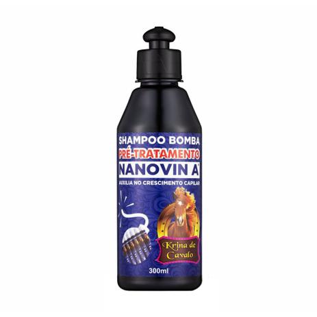 Shampoo Bomba Pré-Tratamento Nanovin A 300ml - krina de Cavalo Menor preço em Shampoo Bomba Pré-Tratamento Nanovin A 300ml - krina de Cavalo