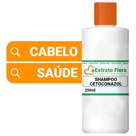 Shampoo Cetoconazol 250ml - Extrato flora Menor preço em Shampoo Cetoconazol 250ml - Extrato flora