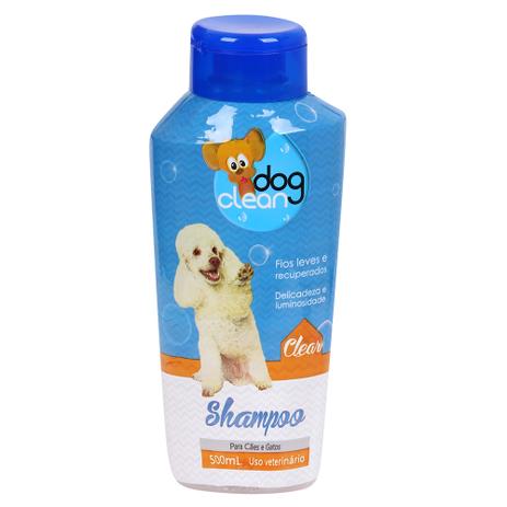 Shampoo Clear Dog Clean 500ml p/ Cães e Gatos Menor preço em Shampoo Clear Dog Clean 500ml p/ Cães e Gatos