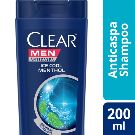 Shampoo Clear Ice Cool Menthol - 200ml Menor preço em Shampoo Clear Ice Cool Menthol - 200ml