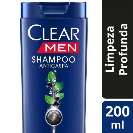 Shampoo Clear Men Anticaspa Limpeza Profunda 200ml Menor preço em Shampoo Clear Men Anticaspa Limpeza Profunda 200ml