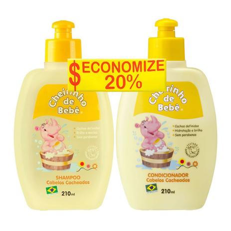 Shampoo Condicionador Infantil Cheirinho De Bebe Cabelos Cacheados 210ml Cada Cheirinho Bebe Kit Shampoo E Condicionador Infantil Magazine Luiza