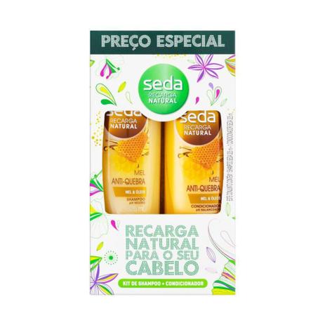Shampoo + condicionador seda mel anti quebra 325ml Menor preço em Shampoo + condicionador seda mel anti quebra 325ml