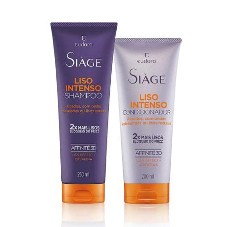 Shampoo + Condicionador Siàge Liso Intenso Eudora Menor preço em Shampoo + Condicionador Siàge Liso Intenso Eudora