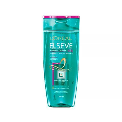 Shampoo Elseve Hydra-Detox Reequilibrante - 400ml Menor preço em Shampoo Elseve Hydra-Detox Reequilibrante - 400ml