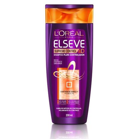 Shampoo Elseve Supreme Control 4D LOréal 200ml - L'oréal Menor preço em Shampoo Elseve Supreme Control 4D LOréal 200ml - L'oréal