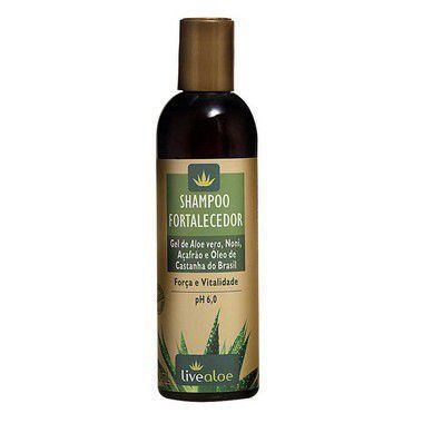 Shampoo Fortalecedor Tratamento Capilar com: Aloe Vera, Noni, Moringa e Castanha  240ml  LiveAloe é boa?