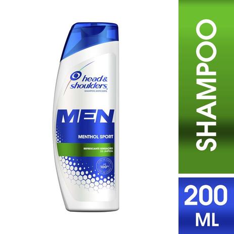 Shampoo Head Shoulders Menthol Refrescante Masculino 200ml Menor preço em Shampoo Head Shoulders Menthol Refrescante Masculino 200ml