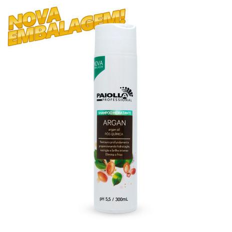 Shampoo Hidratante Argan - Pós Química - 300ml - Paiolla cosméticos Menor preço em Shampoo Hidratante Argan - Pós Química - 300ml - Paiolla cosméticos