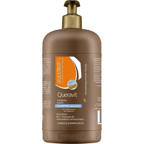 Shampoo Hidratante Queravit 1 Litro - Bio extratus Menor preço em Shampoo Hidratante Queravit 1 Litro - Bio extratus