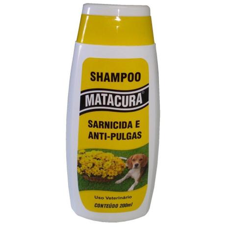 Shampoo Matacura Sarnicida e Anti Pulgas 200 ml Menor preço em Shampoo Matacura Sarnicida e Anti Pulgas 200 ml