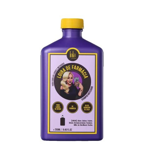 Shampoo Matizador Loira de Farmácia Matizador 250ml - Lola - Marca não encontrada... Menor preço em Shampoo Matizador Loira de Farmácia Matizador 250ml - Lola - Marca não encontrada...