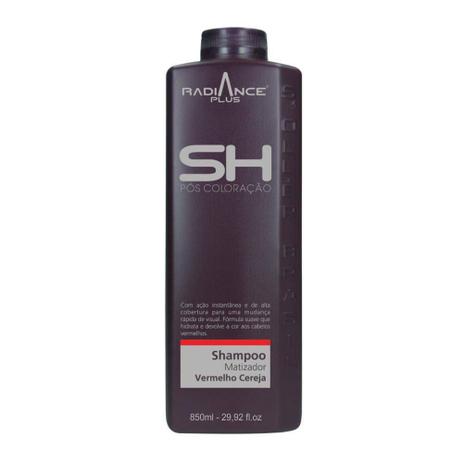 Shampoo Matizador Radiance Plus Vermelho Cereja 850ml - Soller Brasil - Sollér brasil Menor preço em Shampoo Matizador Radiance Plus Vermelho Cereja 850ml - Soller Brasil - Sollér brasil
