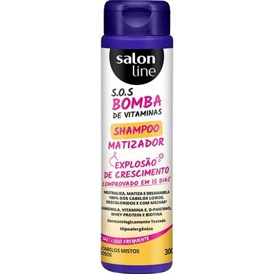 Shampoo Matizador S.O.S Bomba de Vitaminas Cabelos Mistos a Oleosos 300ml Salon line é ruim? Shampoo Matizador S.O.S Bomba de Vitaminas Cabelos Mistos a Oleosos 300ml Salon line é boa?