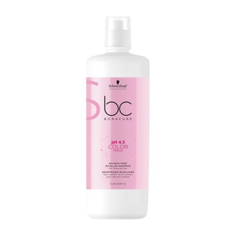 shampoo micelar Schwarzkopf bc bonacure ph 4.5 color freeze sem sulfatos - 21l Menor preço em shampoo micelar Schwarzkopf bc bonacure ph 4.5 color freeze sem sulfatos - 21l