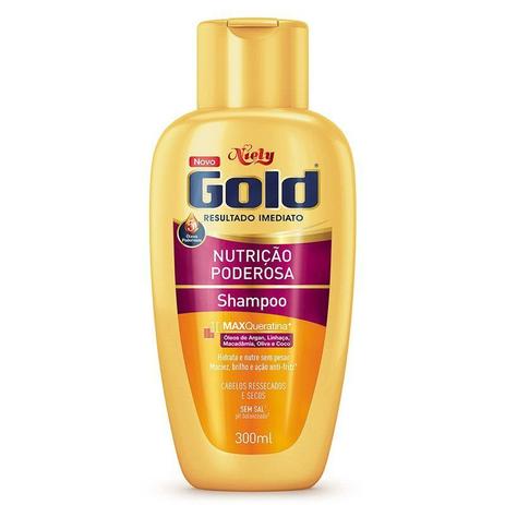 Menor preço em Shampoo Niely Gold Nutrição Poderosa 300ml