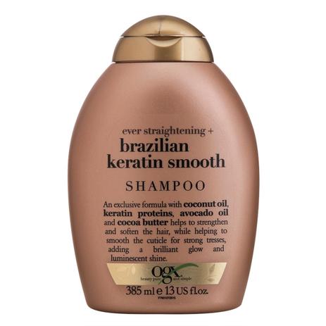 Shampoo OGX Brazilian Keratin Smooth com 385ml - Johnson e johnson brasil Menor preço em Shampoo OGX Brazilian Keratin Smooth com 385ml - Johnson e johnson brasil