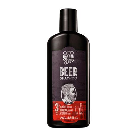 Shampoo para Barba QOD Barber Shop 3 em 1 240ml - Qod cosmetics Menor preço em Shampoo para Barba QOD Barber Shop 3 em 1 240ml - Qod cosmetics