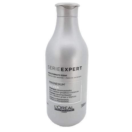 Shampoo para Cabelos Grisalhos L'oréal Professionnel Série Expert Silver 300ml - LORÉAL PROFESSIONNEL Menor preço em Shampoo para Cabelos Grisalhos L'oréal Professionnel Série Expert Silver 300ml - LORÉAL PROFESSIONNEL