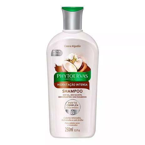Shampoo Phytoervas Hidratação Intensa Coco e Algodão 250ml Menor preço em Shampoo Phytoervas Hidratação Intensa Coco e Algodão 250ml