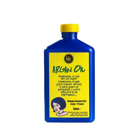 Shampoo Reconstrutor Argan Oil/Pracaxi Lola Cosmetics - 250ml Menor preço em Shampoo Reconstrutor Argan Oil/Pracaxi Lola Cosmetics - 250ml