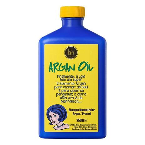 Shampoo Reconstrutor Lola Argan Oil 250ml - Lola cosmetics Menor preço em Shampoo Reconstrutor Lola Argan Oil 250ml - Lola cosmetics