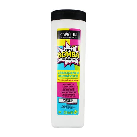 Shampoo Regenerador Super Bomba Nutritiva 250ml - Capicilin Menor preço em Shampoo Regenerador Super Bomba Nutritiva 250ml - Capicilin