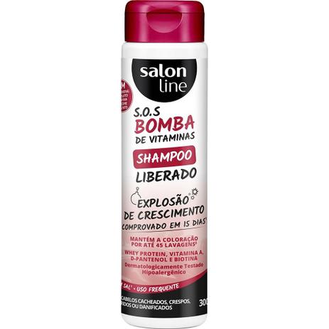 Shampoo Salon Line S.O.S Bomba de Vitaminas Liberado 300ml - Devintex cosméticos Menor preço em Shampoo Salon Line S.O.S Bomba de Vitaminas Liberado 300ml - Devintex cosméticos