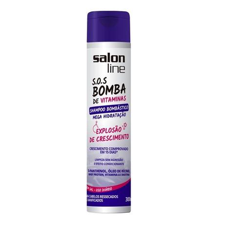 Shampoo Salon Line Sos Bombástico Mega Hidratação 300ml Menor preço em Shampoo Salon Line Sos Bombástico Mega Hidratação 300ml
