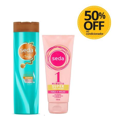 Shampoo Seda Bomba De Argan Ganhe 20 Off No Super Condicionador Seda 1 Minuto Força E Brilho Menor preço em Shampoo Seda Bomba De Argan Ganhe 20 Off No Super Condicionador Seda 1 Minuto Força E Brilho