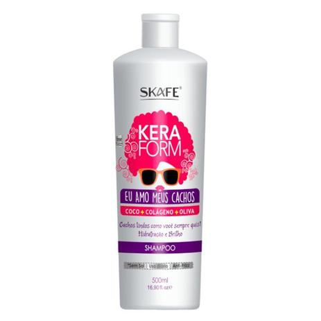 Shampoo Skafe Keraform Eu Amo Meus Cachos 500ml Menor preço em Shampoo Skafe Keraform Eu Amo Meus Cachos 500ml