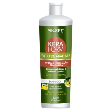 Shampoo Skafe Keraform Óleo De Abacate 500ml Menor preço em Shampoo Skafe Keraform Óleo De Abacate 500ml