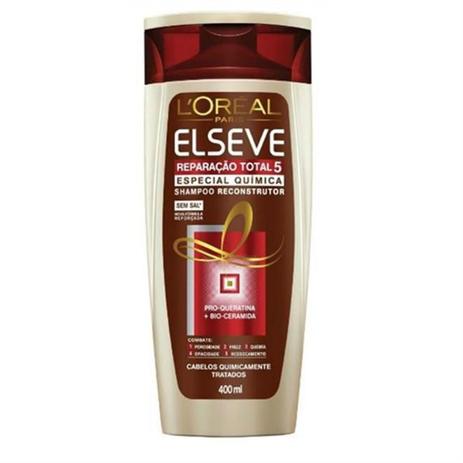 Shampoo uso diário elséve 400ml reparação total5 química é boa?