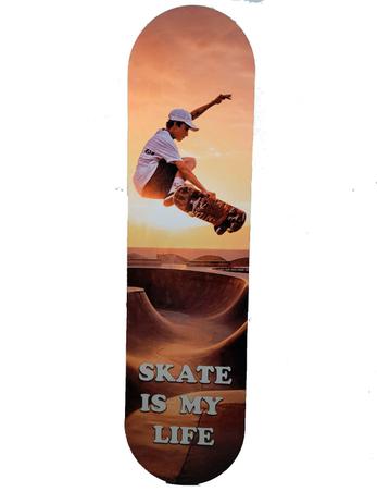 Shape Skate Decorativo - Skate é minha vida - Reidopendrive